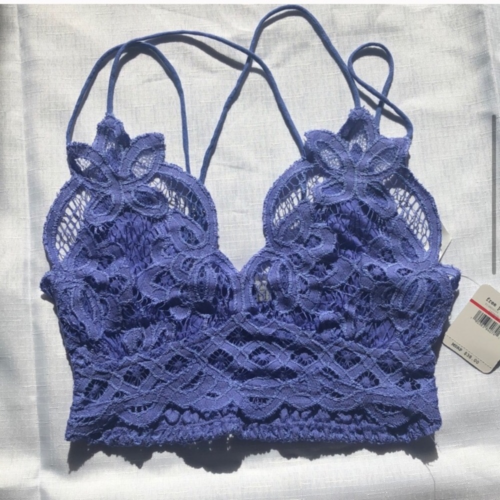 ๐ค๐ค PURPLE FREE PEOPLE XS & S BRALETTE - Picture 3 of 10